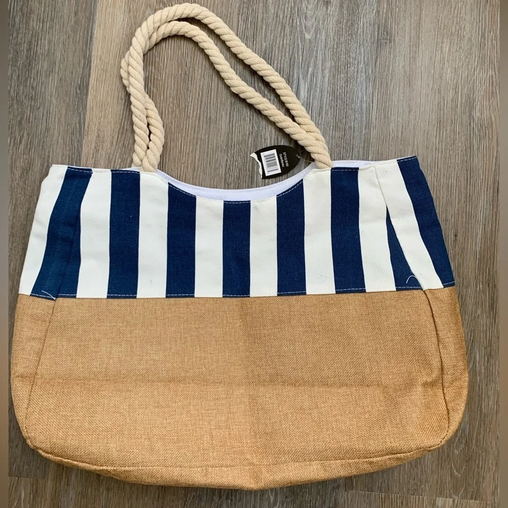 NWT North Carolina Outer Banks Tote with Rope Handles